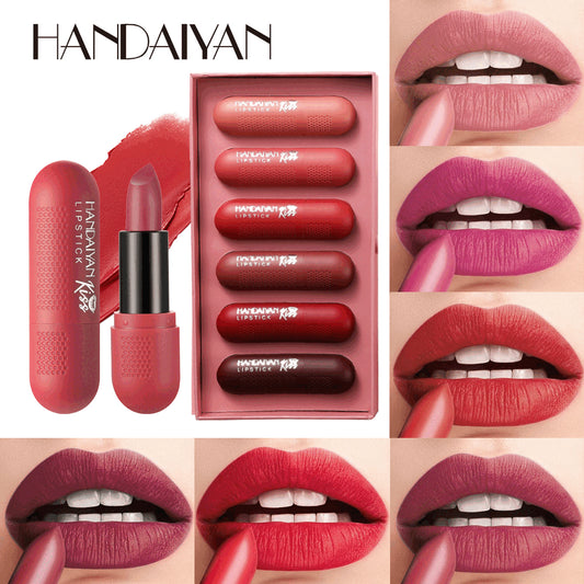 Set De Labiales Handaiyan X6 Und. Matte